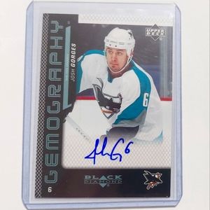 Josh Gorges Upper Deck Gemography Autograph San Jose Sharks Hockey Card 2006/07